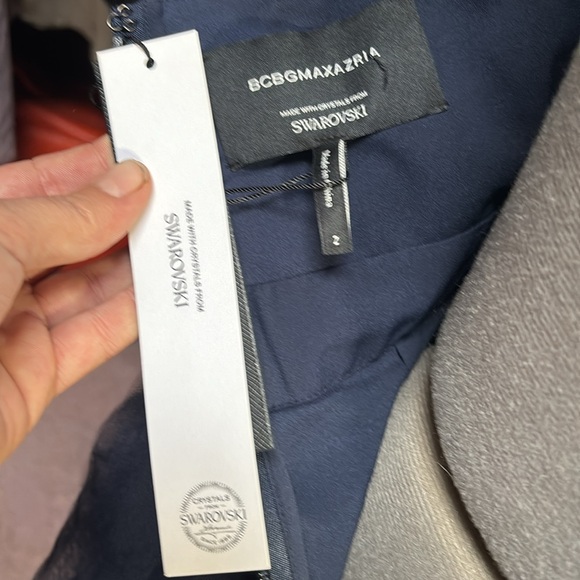 Pacific Blue Swarovski Crystal Event Dress - Picture 7 of 8